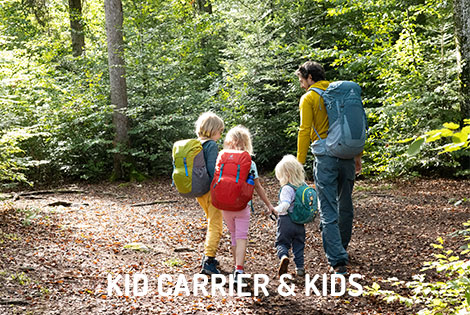 deuter Shop - Kid Carrier & Kids deuter Kraxn, Kindertragen und Kinder Rucksäcke für Familien