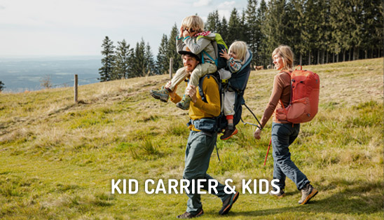 deuter Shop - Kid Carrier & Kids deuter Kraxn, Kindertragen und Kinder Rucksäcke für Familien