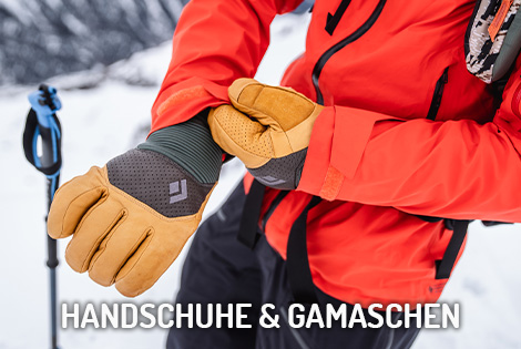 Black Diamond Equipment Handschuhe Gamaschen Gloves Schnee