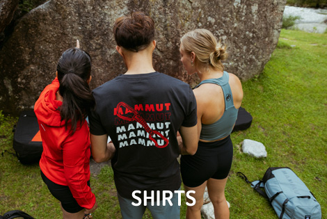Mammut Shop Shirts - aktuelle Mammut Kollektion fr T-Shirts, Langarmshirts, Longsleeves und Kurzarmshirts