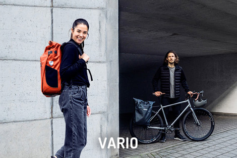 ORTLIEB Shop - Vario: ein Hybrid aus Radtasche und Fahrradrucksack
