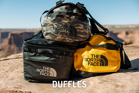 The North Face Duffles. 