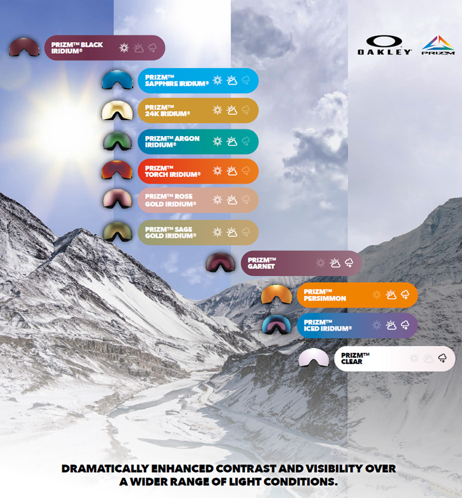 Oakley Prizm Snow Skibrille (Kollektion 2025/26) � kontraststarke Scheibe f�r Schnee & Nebel