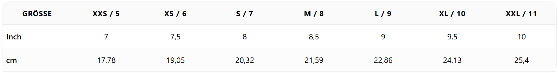 Gr��entabelle Ortovox Handschuhe Frauen: 